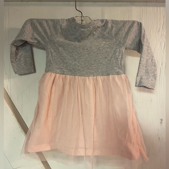 Carters grey pink winking bear girls dress baby toddler 18 months - Picture 5 of 6